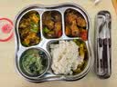膳大皇（SHDO）真316不锈钢分格餐盘儿童学生饭盒带盖成人食堂打饭自助快餐盘隔 汉堡316五格【带汤碗】无盖 实拍图