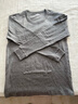 宜而爽 男女士情侣100%全棉秋衣秋裤套装圆领打底纯棉毛衫纯棉保暖内衣 男款 深麻灰 2XL 实拍图