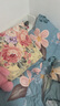 洁丽雅（Grace）枕套A类100%全棉 3A抗菌面料 吸汗枕头套 花语 一对装 48*74cm 实拍图