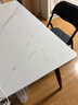 全品屋岩板餐桌家用4-6人小户型桌椅组合长方形现代简约吧台吃饭大桌子 【12MM厚】哑光雪山白 送货入户 120cm 【宽70CM】单桌子 实拍图