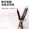 斑马牌（ZEBRA）多功能三色中性笔 黑蓝红0.5mm多色笔 学生商务办公签字笔J3J2 红色杆 实拍图
