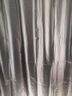 铭聚布艺（MINGJU） 窗帘 全遮光窗帘成品窗帘布遮阳帘 涤塔夫浅灰挂钩式2.0*2.2单片 实拍图