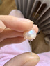 黛米极简系列11-12mm无核淡水珍珠耳钉S925银素耳饰送女友生日礼物 实拍图