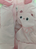 巴拉巴拉童装婴儿羽绒服连体衣宝宝2025新款冬装加厚保暖哈衣爬服萌趣造型 粉色小猫-白鸭绒 80 cm-充绒量82g 实拍图