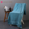 洁丽雅（Grace）抗菌浴巾女夏成人纯棉洗澡吸水男加厚大裹巾140*70cm 400G 水湖蓝 实拍图