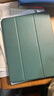 CangHua iPad mini5/4保护套 2019款7.9英寸保护壳苹果平板电脑三折支架超薄全包防摔皮套 CK22-松林绿 实拍图