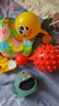 费雪（Fisher-Price）儿童玩具小皮球甩甩摇铃球黄色(含辰太按摩球红色)生日礼物礼品 实拍图