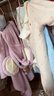 戴维贝拉（DAVE＆BELLA）新生儿夹棉连体衣女宝宝百天衣服冬装新款初生婴儿外出服幼童爬服 粉底印花【现货】 73cm （建议身高66-73cm） 实拍图