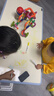 育才儿童桌椅花生桌可升降涂鸦幼儿园学习画画桌宝宝积木玩具游戏桌椅 小蓝鲸长方桌120X60CM 配一椅 实拍图