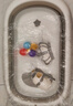 iuu婴儿洗澡盆 可折叠宝宝浴盆大号 洗澡神器躺托浴架新生儿童用品 【北欧灰】+调节浴架+浴垫+浴网 材质：FAD食品级材质检测认证 实拍图