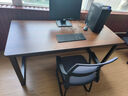 超·奈（CHAONAI）【顺丰到家】电脑桌家用台式简约办公卧室小户型学习桌简易书桌子 【单桌25MM厚桌面】黑架+古橡木 长160CM宽70CM高75CM 实拍图