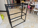 楚丰加厚货架置物架家用仓储仓库储物架地下室多层落地展示架收纳架子 三层80cm高【默认发黑色】 长50宽30cm 实拍图