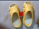 特步爪爪拖鞋女夏季新款厚底增高凉拖鞋休闲女鞋户外沙滩鞋女 秋葵黄 39 实拍图