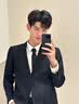罗蒙2026秋冬季男士休闲西服男韩版修身商务休闲小西装英伦风上衣外套 10131/717黑色【春秋常规单扣】 XL 实拍图