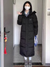 断码新款羽绒服男女同款白鸭绒加厚保暖中戏院外套中长款羽绒服 黑色 男女同款 M 适合95到110斤穿 实拍图