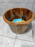 川柏香实木泡脚桶木桶洗脚盆木桶家用足浴桶泡脚木质香柏木碳化木制脚盆 26cm 【碳化无盖】+艾30 实拍图
