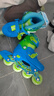 美洲狮（COUGAR）溜冰鞋儿童套装 可调轮滑鞋MZS885蓝色M码【中小学轮滑课必备】 实拍图