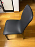 致喜实木轻奢餐椅人体工学靠背软包椅子久坐舒服家用凳子简约酒店座椅 黑色实木框架+黑色皮面 实拍图