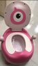 世纪宝贝（babyhood）大眼仔座便器 儿童小马桶坐便器 男女宝宝便携小便盆 PU软垫107粉 实拍图