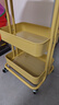 宜家（IKEA）拉斯克家居小推车三层置物架移动茶水桌客厅咖啡桌厨房储物收纳架 【升级款】米色黄色大号 35*45*77cm 实拍图