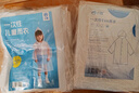 小魔一次性儿童雨衣小学生连体透明雨衣男孩女孩户外旅行5件装 实拍图