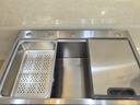 卡琥U8pro集渣304不锈钢水槽大单槽厨房家用左侧排水洗碗槽洗菜盆9050 75×48银色【左右下水可选】 实拍图
