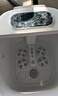 美的（Midea）泡脚桶按摩足浴盆加热自动按摩洗脚盆泡脚盆理疗恒温高深桶生日礼物送男女友ZL305极地白 实拍图
