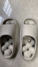 洁丽雅按摩拖鞋男浴室防滑洗澡漏水速干室内居家足疗eva防臭凉拖女夏季 奶咖 40-41 【标准码】 实拍图