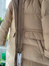 优衣库女装高级保暖羽绒长大衣/老爸评测外套夹克481014 32 深米色 XL /165/92A 实拍图