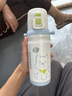 babycare奇趣公仔儿童保温杯婴儿宝宝学饮杯吸管水杯水壶不锈钢-白500ml 实拍图