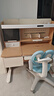 黑白调儿童C2儿童学习桌椅书桌学习桌儿童专用3-18岁实木可升降进口橡胶木 实拍图