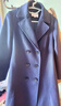 PORTS宝姿秋冬新品女装优雅气质长袖中长款大衣SM9C002ZWF024 晚安蓝 S (4) 实拍图