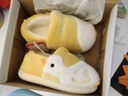 牧童儿童棉拖鞋女冬季加绒卡通小鸭子室内鞋男宝宝保暖棉鞋 奶黄鸭190 实拍图