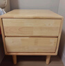 大海边实木床头柜北欧简约现代储物柜2025原木风家用卧室客厅床边收纳柜 原木色【橡胶木+整装发货】 【终身质保】宽45*深40*高50CM 实拍图