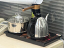 金灶（KAMJOVE）全智能自动上水电热水壶电茶壶全自动上水壶电茶炉烧水壶茶具茶台烧水壶全自动一体 K9 0.9L 不锈钢色 实拍图