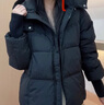 鸭鸭（YAYA）羽绒服女冬季连帽短款加厚保暖女士面包服韩版宽松休闲百搭外套女 实拍图