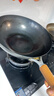 京严章丘炒锅无涂层铁锅家用不粘炒菜锅轻量平底煎锅燃气灶电磁炉专用 【大厨严选已开锅】带盖+铲 32cm 三级窒化 三倍防锈 真铁锅 实拍图