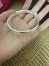 银手镯送妈妈生日礼物实用的母亲节礼物给婆婆奶奶三八妇女节礼物 莲花手镯30g+证书+专柜礼盒 实拍图