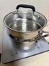 特福（Tefal）加厚316L不锈钢奶锅宝宝婴儿辅食锅 带蒸笼小汤锅煮面热奶锅煮奶 18cm 实拍图