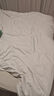 MUJI易干柔软被套套装 床上四件套 炭灰色格纹 床单式/双人床用 实拍图