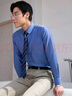 雅戈尔（YOUNGOR）长袖衬衫男DP免烫衬衫纯棉面料抗皱易打理新品 GLDP10171HFA蓝色 39 实拍图