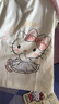 戴维贝拉（DAVE＆BELLA）【Hello·Kitty联名】童装儿童t恤女童长袖上衣洋气宝宝打底衫 米白 100 cm（建议身高90-100cm） 实拍图