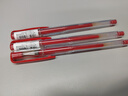uni三菱 uni-ball UM-100红笔中性笔高颜值0.5mm红色签字笔商务学生考试刷题专用水笔水性笔 3支 实拍图