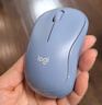 罗技（Logitech）M221 轻音鼠标 无线鼠标 办公鼠标 对称鼠标 带无线微型接收器 雾霭蓝 实拍图