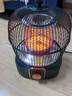 万宝取暖器小太阳家用鸟笼式烤火炉卧室电热扇节能省电小型电暖器电烤炉速热 钛青绿【碳晶盘】无极调温 实拍图