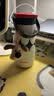 BOBBI BEAR316陶瓷内胆保温杯女士高颜值吸管杯咖啡杯外出携带2025新款水杯 白黑魅影600ml+狗狗挂件 实拍图