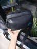 鹿师傅黑色手工植鞣头层牛皮真皮男士单肩斜挎包大容量通勤简约新款包包 黑色 头层牛皮 实拍图