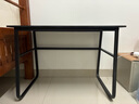 舒客艺家电脑桌台式书桌家用卧室学习桌学生学习桌小户型工作台转角书桌 曜石黑+黑架【100*60】 实拍图