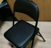华恺之星折叠椅电脑椅靠背餐椅学习椅子办公家用会议培训椅休闲椅ZY20黑 实拍图