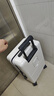 锐步（Reebok）行李箱PC拉杆箱多功能登机箱旅行密码箱皮箱子皓空白20英寸 实拍图